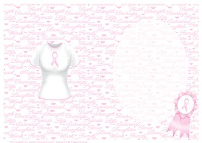 Breast Cancer Awareness T-shirt Insert
