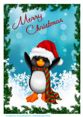 A4 a Penquins Christmas Wish