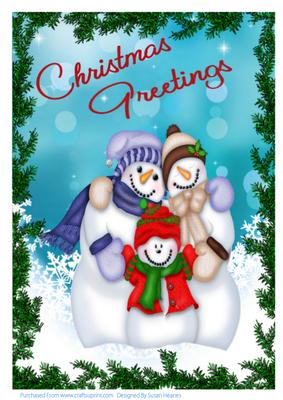 A4 Christmas Greetings from the Frosties