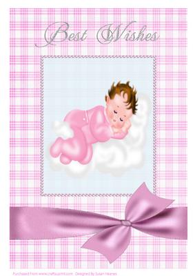 A4 Congratulations on the Birth of Your Baby Girl 4
