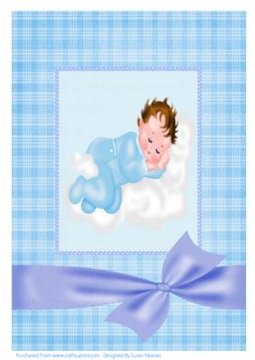 A4 Congratulations on the Birth of Your Baby Boy