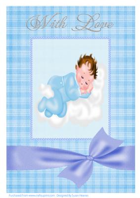 A4 Congratulations on the Birth of Your Baby Boy 2