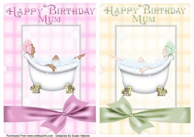 Relax on Your Birthday Mum Toppers