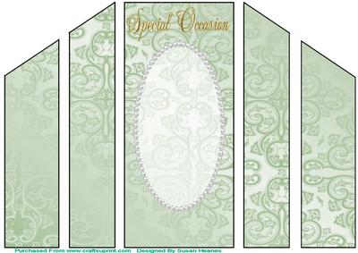 Light Green Fancy, Pearl Theatre Card Base 12