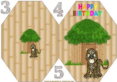 Jungle Fun Octagon Card
