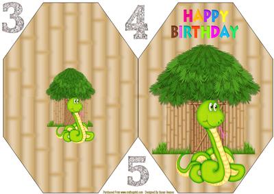 Jungle Fun Octagon Card 3