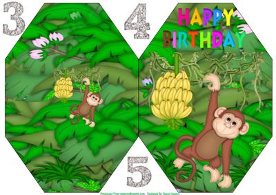 Monkey Business Octagon Card