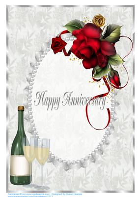 A4 Celebrating Your Silver Wedding Anniversary