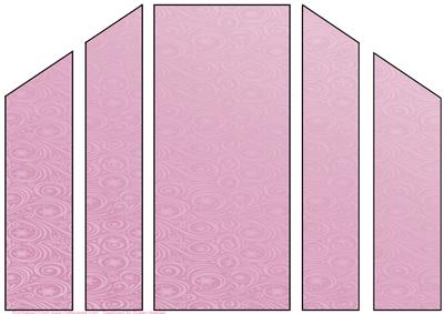 Pink Snowflake and Swirls Theatre Card Base