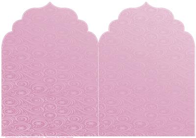 Pink Snowflake and Swirls Elegant Top Card Base