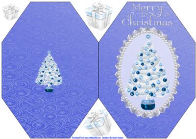 Oh Beautiful Christmas Tree Octagon Card 2