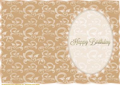 Cafe Au Lait Insert, with Lace and Pearls, Birthday 2