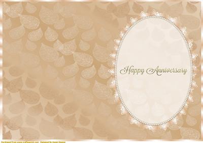 Cafe Au Lait Leaf Insert, with Lace, Pearls and Greeting 2