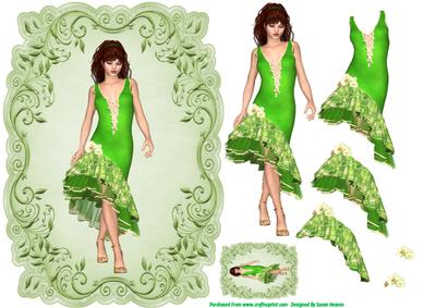 Beautiful Lady in Green