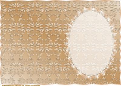 Cafe Au Lait Insert, with Lace and Pearls 4