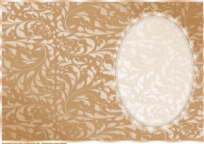 Cafe Au Lait Insert, with Lace and Pearls 5
