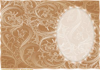 Cafe Au Lait Insert, with Lace and Pearls 6