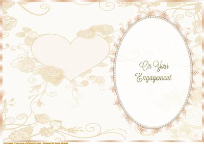 Cream Heart and Roses Insert, with Ivory Lace and Pearls 3