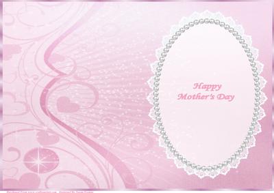 Pink Hearts and Swirls Insert, with Lace & Pearls 3