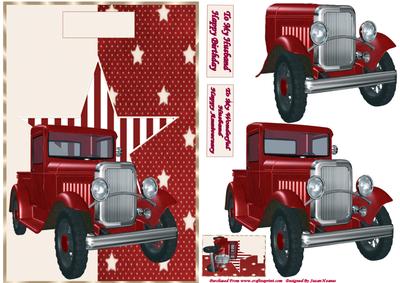 Red Vintage Truck 2