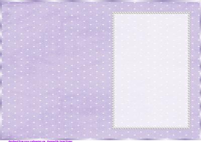 Purple and White Spotty Insert, with Pearls 2