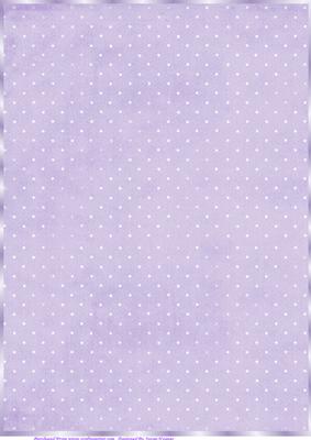 Purple and White Spotty Paper, with Border