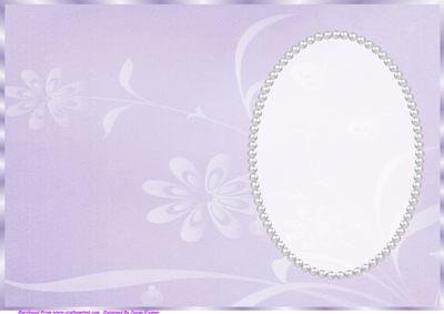 Purple Floral Insert 2, with Pearls