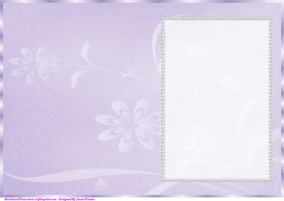 Purple Floral Insert 2, with Pearls 2