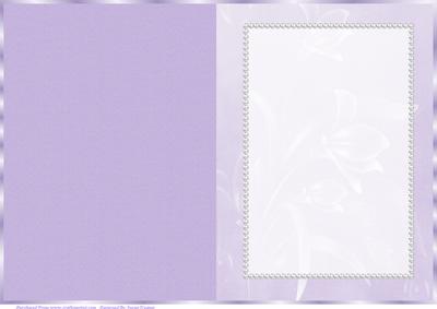 Duo Purple Floral Insert, with Pearls 2