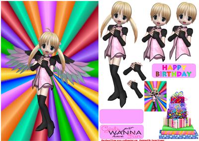 Happy Birthday Anime Girl