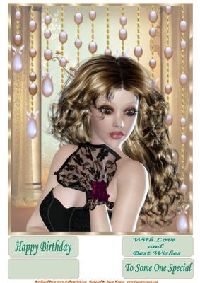 Elegance and Beauty Topper and Tags