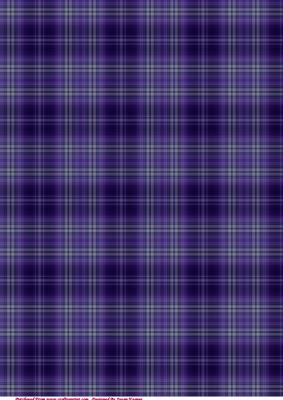 Christmas Purple Tartan Paper