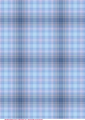 Christmas Blue Tartan Paper