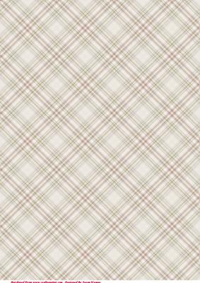 Christmas Cream-beige Tartan Paper 2