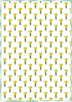A Vase of Daffodils Paper