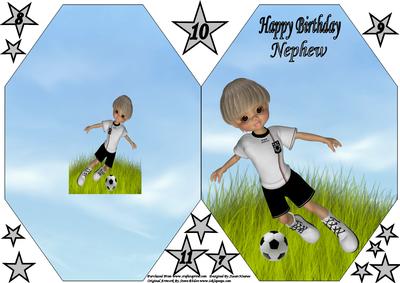 Playing Football Cut and Fold 4