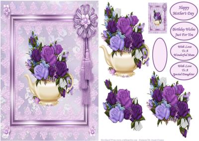 Purple Tea Pot Roses Just for You
