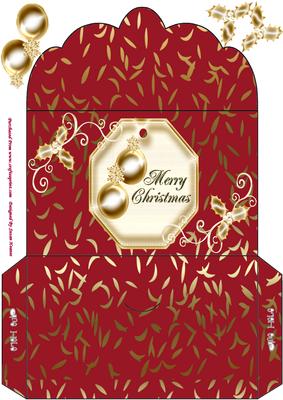 A Golden Christmas Money Wallet