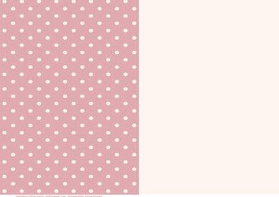 Pink and Cream Polka Dot Mix'n'match Papers