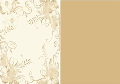 Cream and Gold Floral Mix'n'match Papers
