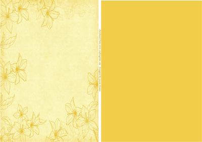 Yellow and Golden Yellow Spring Floral Mix'n'match Papers