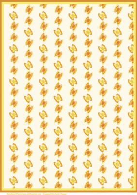 Beautiful Golden Butterflies Paper