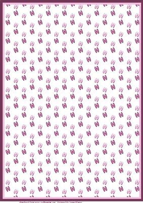 Beautiful Burgandy 'n' Pink Butterflies Paper