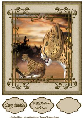 The Perfect Pair Topper and Tags - Safari Collection