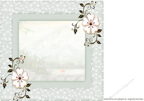 A Beautiful View Of The Mountains 8X8 Insert