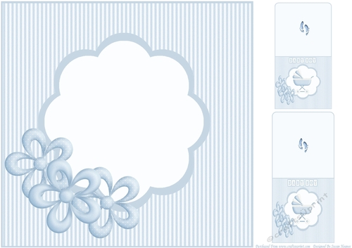 Welcome Little Baby Boy 8x8 Insert, with Gift Tags
