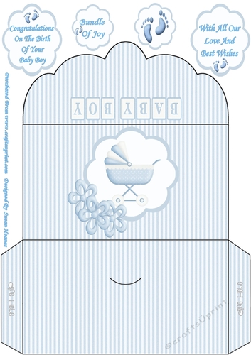 Welcome Little Baby Boy Money Wallet