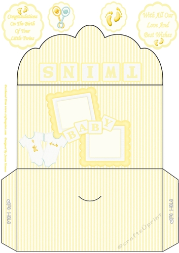 Congratulations On The Birth Of Your Little Twins Money Wallet
