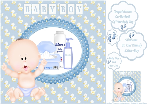 A Baby Boy Just For You 8x8