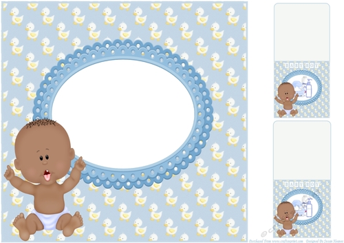 A Baby Boy Just For You 8x8 Insert, With Gift Tags 2